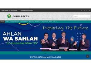 Islamic University 45 of Bekasi's Website Screenshot