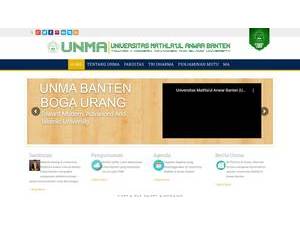 Mathla'ul Anwar University's Website Screenshot