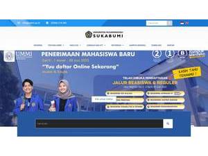 Universitas Muhammadiyah Sukabumi's Website Screenshot