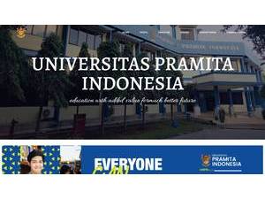 Pramita University of Indonesia's Website Screenshot