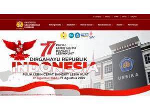 Universitas Singaperbangsa Karawang's Website Screenshot