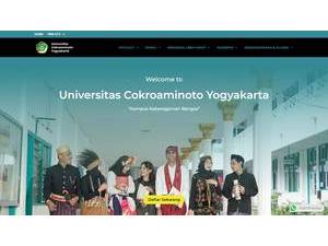 Cokroaminoto University of Yogyakarta's Website Screenshot