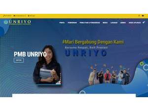 Respati University of Yogyakarta's Website Screenshot