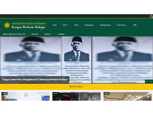 Widya Mataram University's Website Screenshot