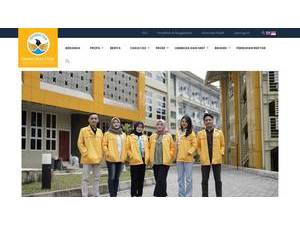 Tidar University's Website Screenshot
