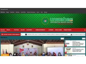 Wahid Hasyim University's Website Screenshot
