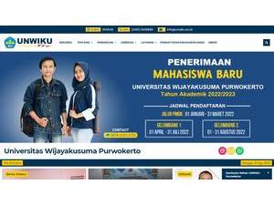 Wijaya Kusuma University of Purwokerto's Website Screenshot