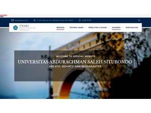 Abdurachman Saleh University's Website Screenshot
