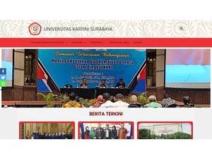 Kartini University's Site Screenshot