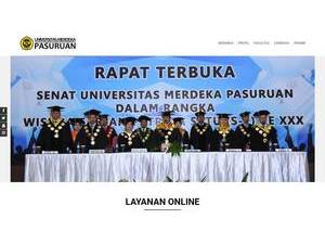 Free University of Pasuruan's Website Screenshot