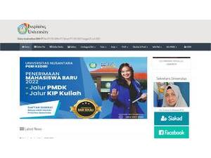 Nusantara PGRI University of Kediri's Website Screenshot