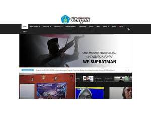 W R Supratman University's Website Screenshot