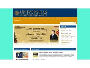 Universitas Wisnuwardhana's Website Screenshot