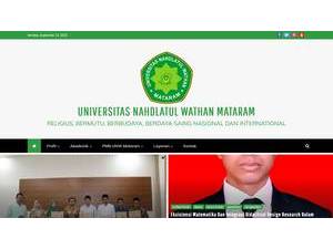Nahdlatul Wathan University's Website Screenshot