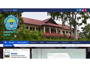 Timor University's Website Screenshot