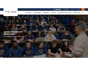 The Institute of Optics Graduate School's Website Screenshot