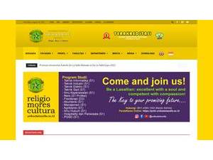De La Salle Catholic University's Website Screenshot
