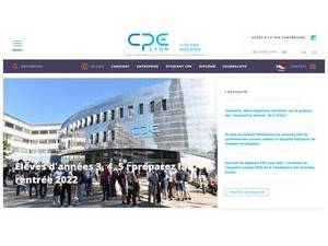 Graduate School of Chemistry, Physics and Electronics, Lyon's Website Screenshot