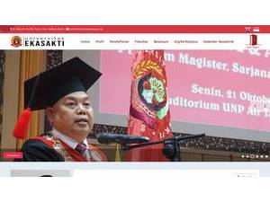 Ekasakti University's Website Screenshot