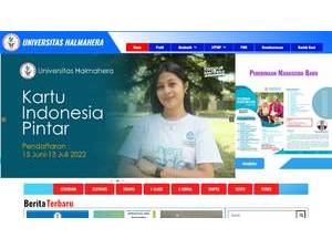 Halmahera University's Website Screenshot