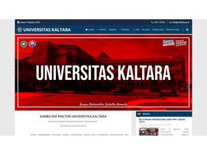 Kaltara University's Website Screenshot
