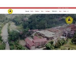 Christian University of Indonesia, Toraja's Website Screenshot