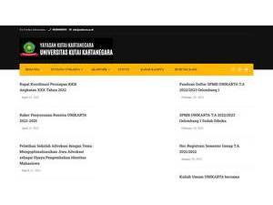 Kutai Kartanegara University's Website Screenshot