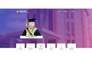 Lakidende University of Unaaha's Website Screenshot