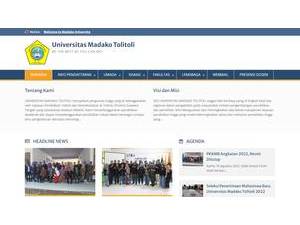 Madako Toli-Toli University's Website Screenshot