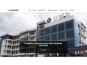 Universitas Muhammadiyah Kendari's Website Screenshot