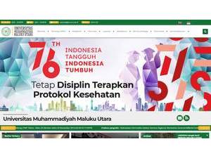 Muhammadiyah University of Maluku Utara's Website Screenshot