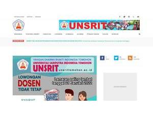 University of Sari Putra Tomohon's Website Screenshot