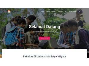 Satya Wiyata Mandala University's Website Screenshot