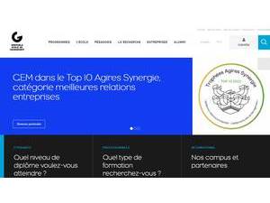 Grenoble École de Management's Website Screenshot