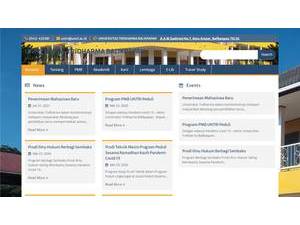 Tridharma University's Website Screenshot