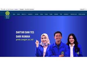 Widya Gama Mahakam Samarinda University's Website Screenshot