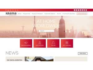SKEMA Business School's Website Screenshot