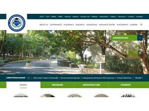 Dhirubhai Ambani Institute of Information and Communication Technology's Website Screenshot