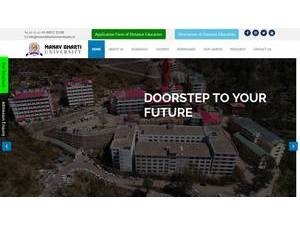 Manav Bharti University's Website Screenshot