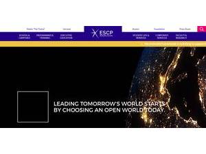 ESCP Business School's Website Screenshot