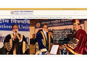 जोधपुर राष्ट्रीय विश्वविद्यालय's Website Screenshot