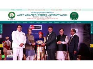 जयोति विद्यापीठ महिला विश्वविद्यालय's Website Screenshot