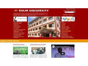 EIILM University's Website Screenshot