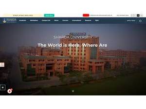 Sharda University's Website Screenshot