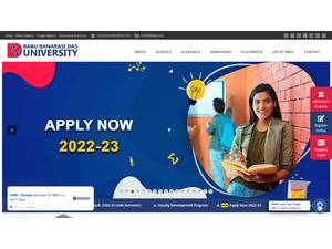 बाबू बनारसी दास विश्वविद्यालय, लखनऊ's Website Screenshot