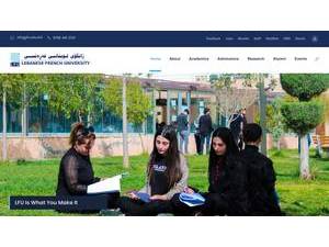 Lebanese French University's Website Screenshot