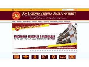 Don Honorio Ventura Technological State University's Website Screenshot