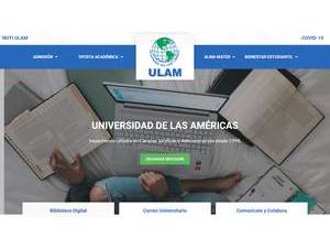 University of Las Américas, Nicaragua's Website Screenshot