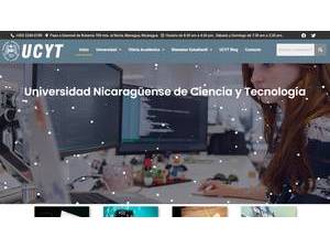Nicaraguan University of Science and Technology's Website Screenshot
