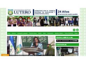 Martín Lutero University's Website Screenshot